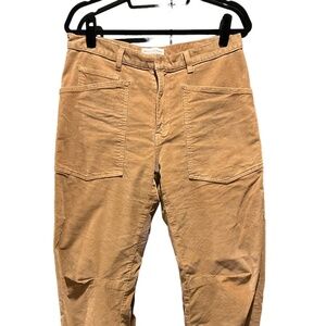 Nili Lotan Shon corduroy pants in tan, size 8